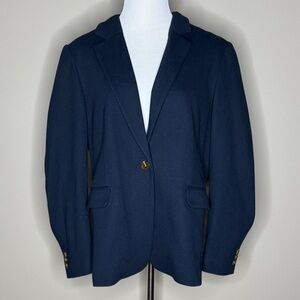 M&S Collection womens dark blue blazer suit jacket size 18.